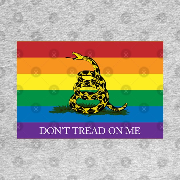 Rainbow Gadsden Flag by Operation Blazing Sword